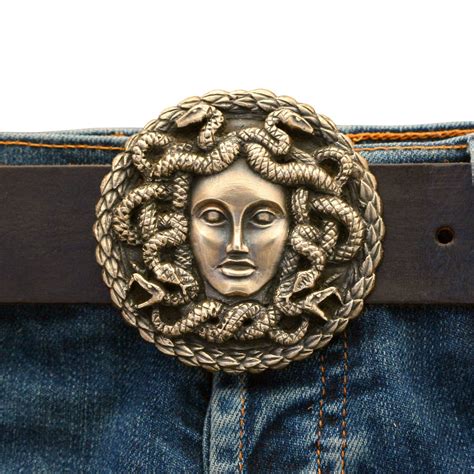 medusa belt buckle